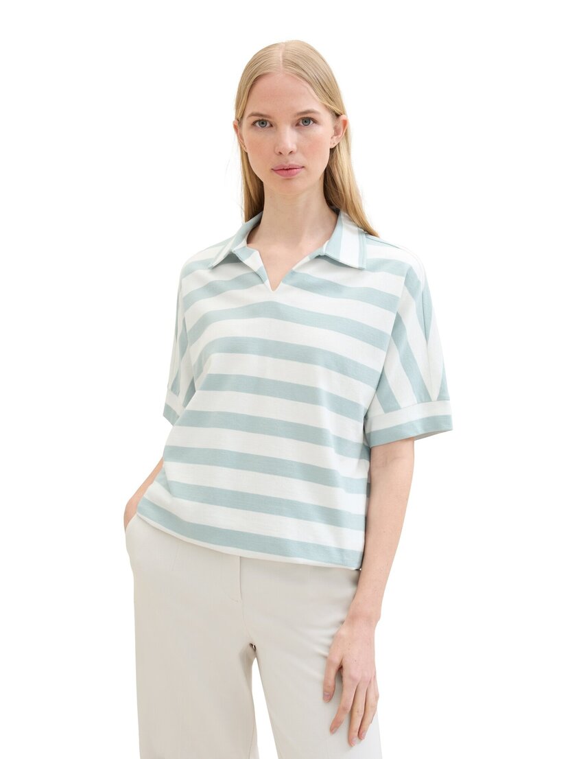 1041545 T-shirt polo stripe