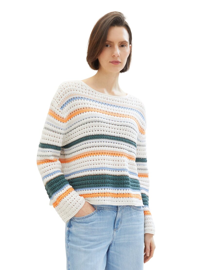 1040352 knit pullover structured