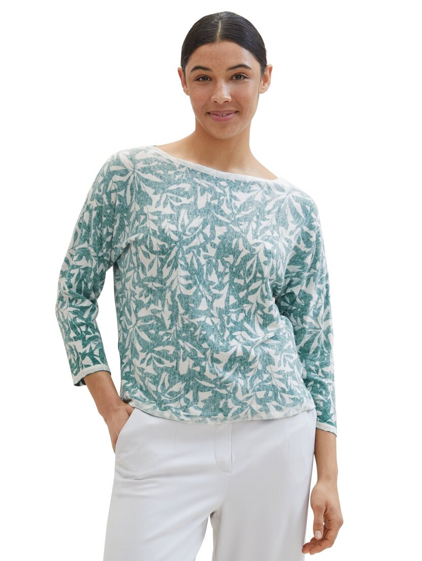1040350 knit pullover inside printed