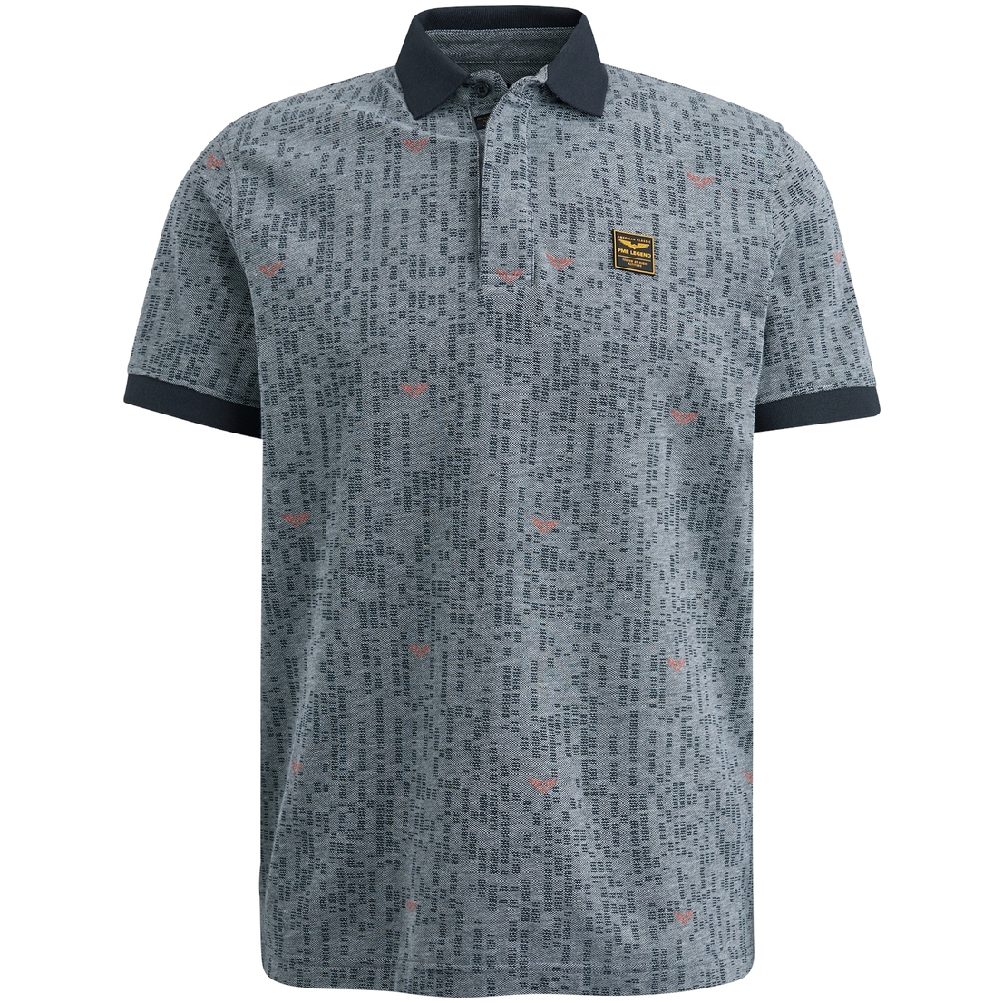PPSS2404851 Short sleeve polo Two tone pique p