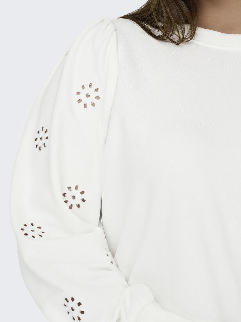 CARFEMME L/S PUFF EMBROIDERY UB SWT  JRS