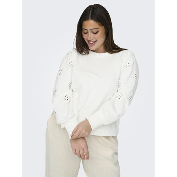 Sweater van het merk Only Carmakoma in het Wit