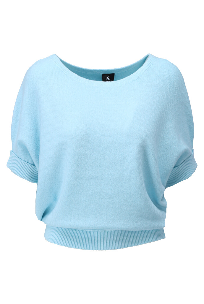 Basic sweater with dolman sleeves
