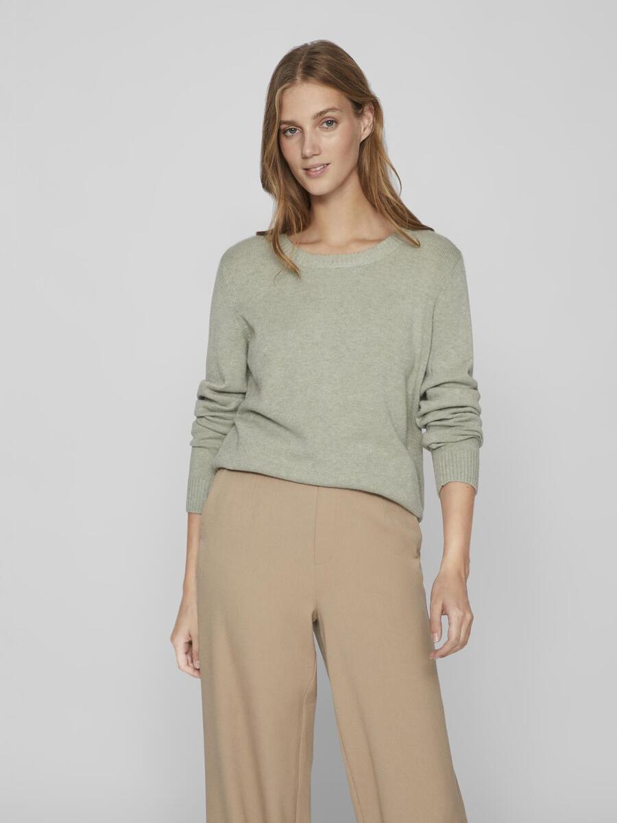 Pull van het merk Vila in het Kaki