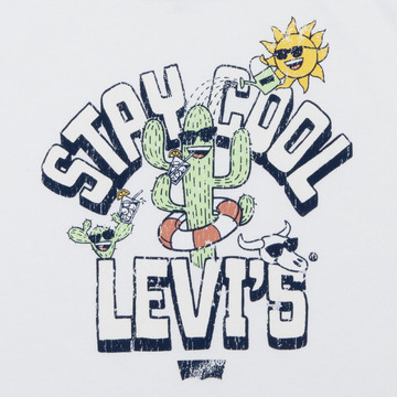 T-shirt van het merk Levis Kids in het Wit