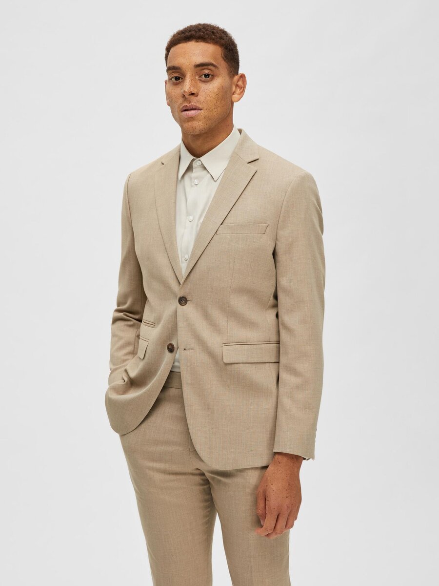 Blazer van het merk Selected in het Beige