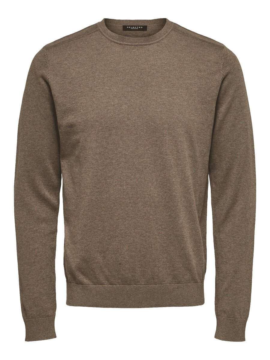 Pull van het merk Selected in het Bruin