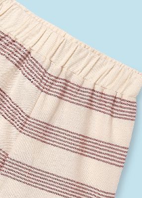 Striped knit short set