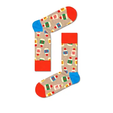 Kousen van het merk Happy Socks in het Beige