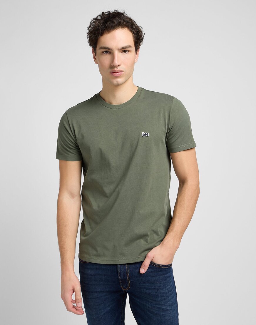 SS PATCH LOGO TEE OLIVE GROVE, S
