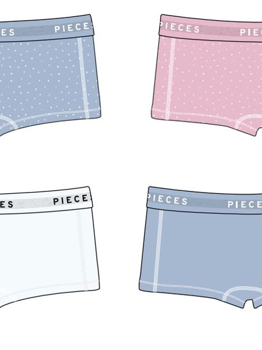 Boxer van het merk Pieces in het Roze
