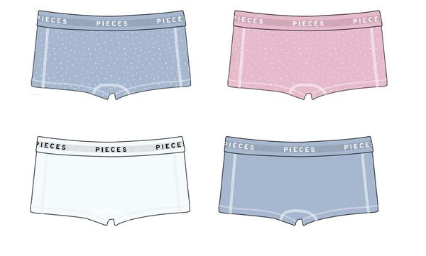 Boxer van het merk Pieces in het Roze