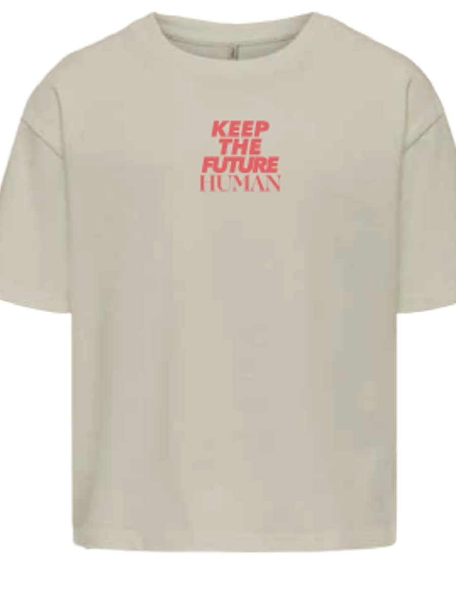 T-shirt van het merk Kids Only in het Beige
