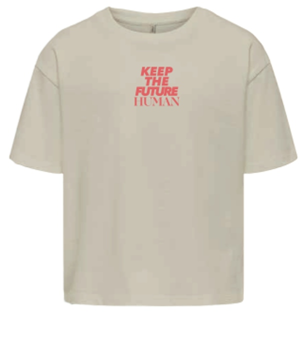 T-shirt van het merk Kids Only in het Beige