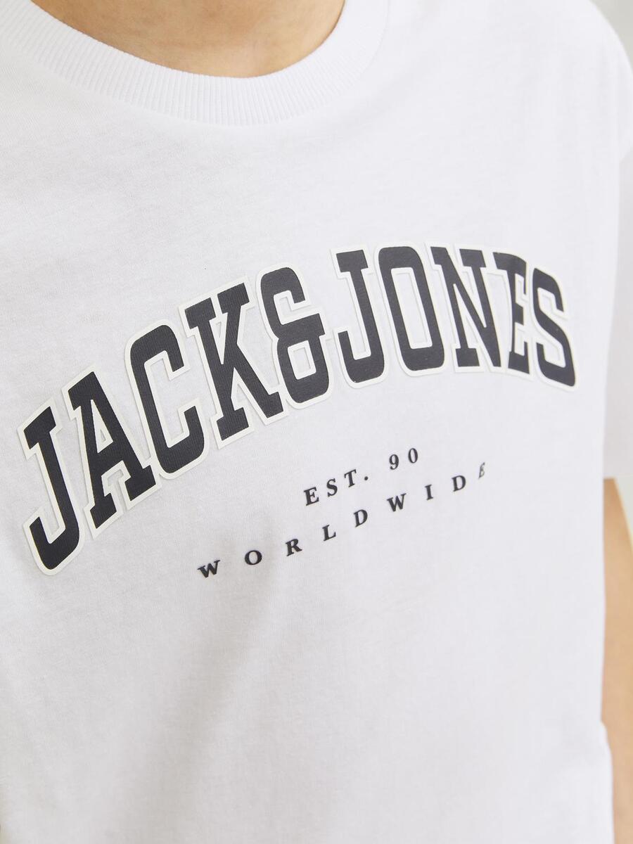 T-shirt van het merk Jack & Jones Junior in het Wit