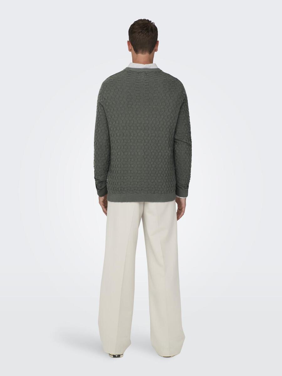 Pull van het merk Only & Sons in het Grijs