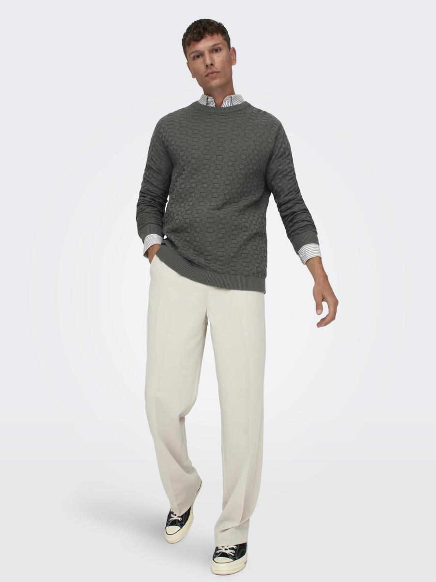Pull van het merk Only & Sons in het Grijs