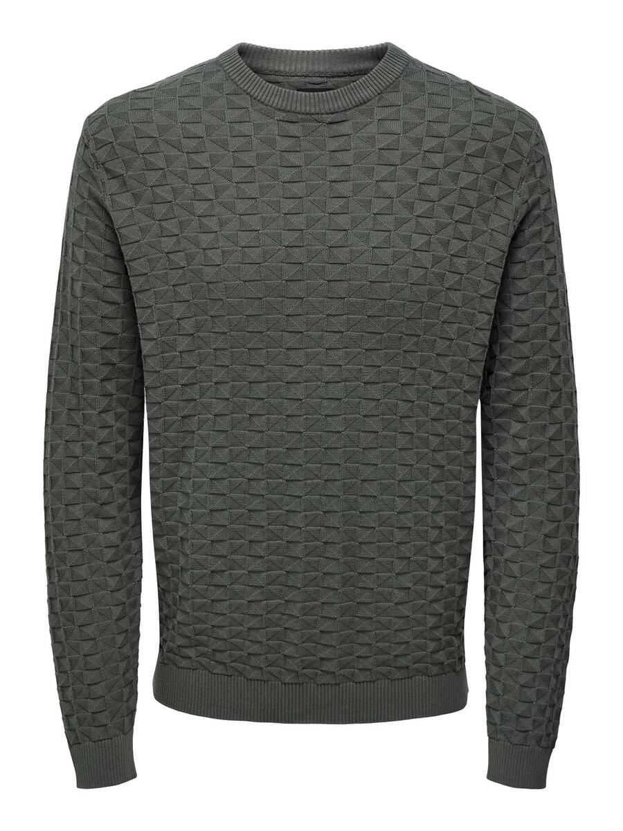 Pull van het merk Only & Sons in het Grijs