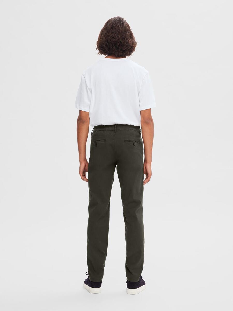 Broek van het merk Selected in het Kaki