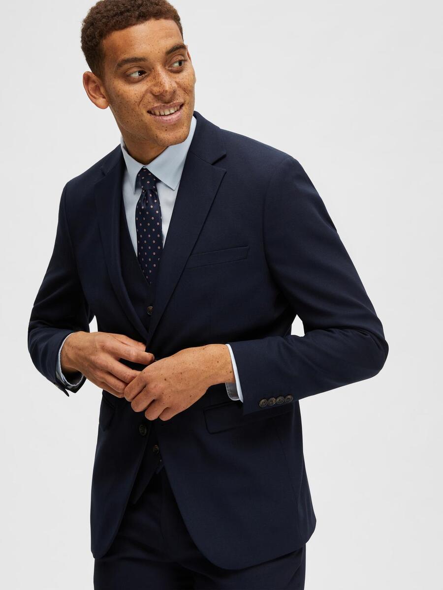 Blazer van het merk Selected in het Marine