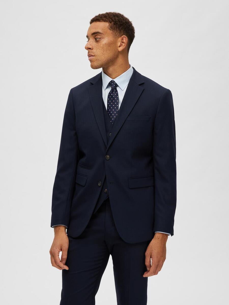 Blazer van het merk Selected in het Marine