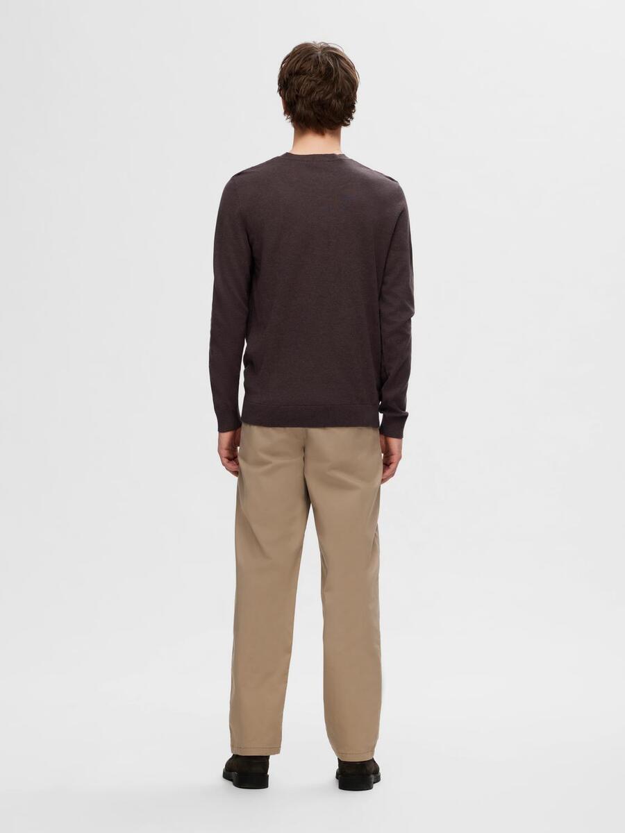 Pull van het merk Selected in het Bruin
