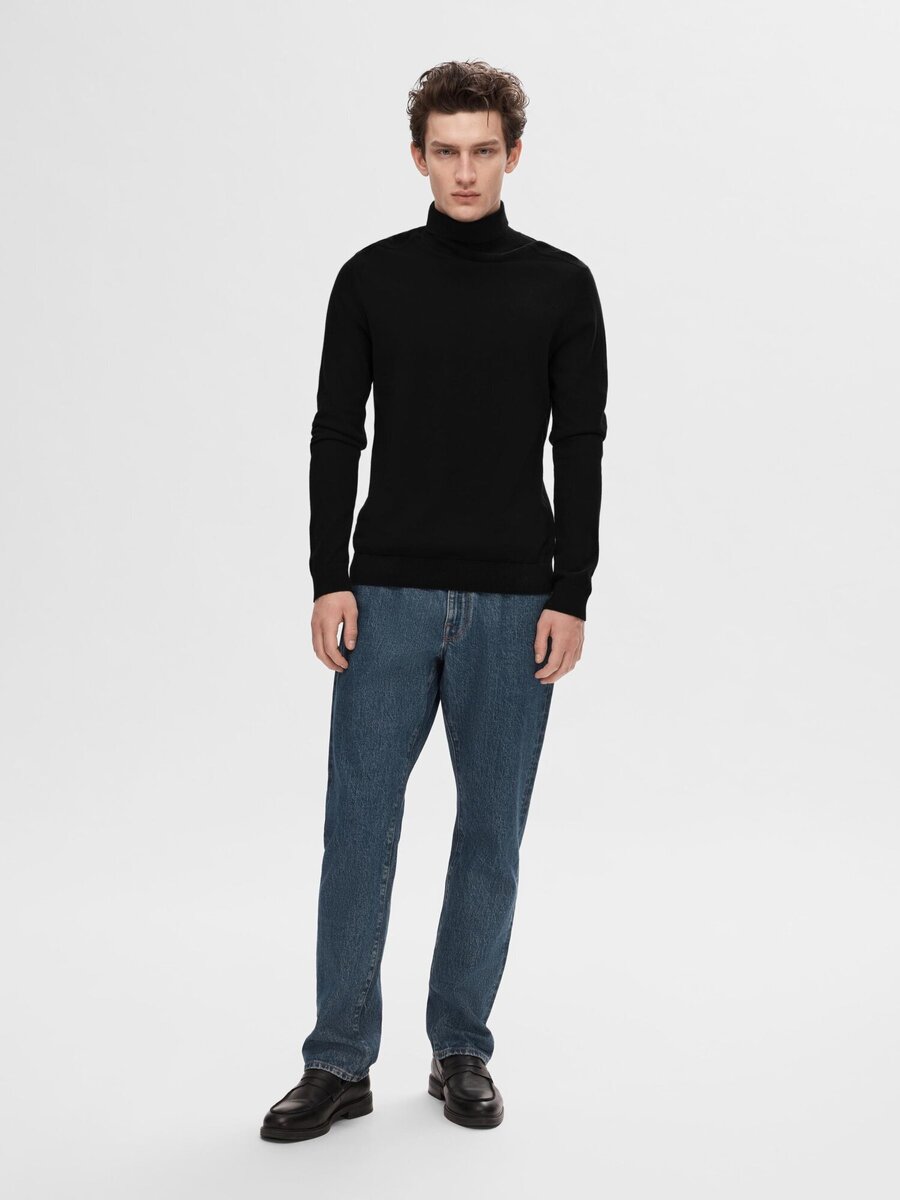 Pull van het merk Selected in het Zwart