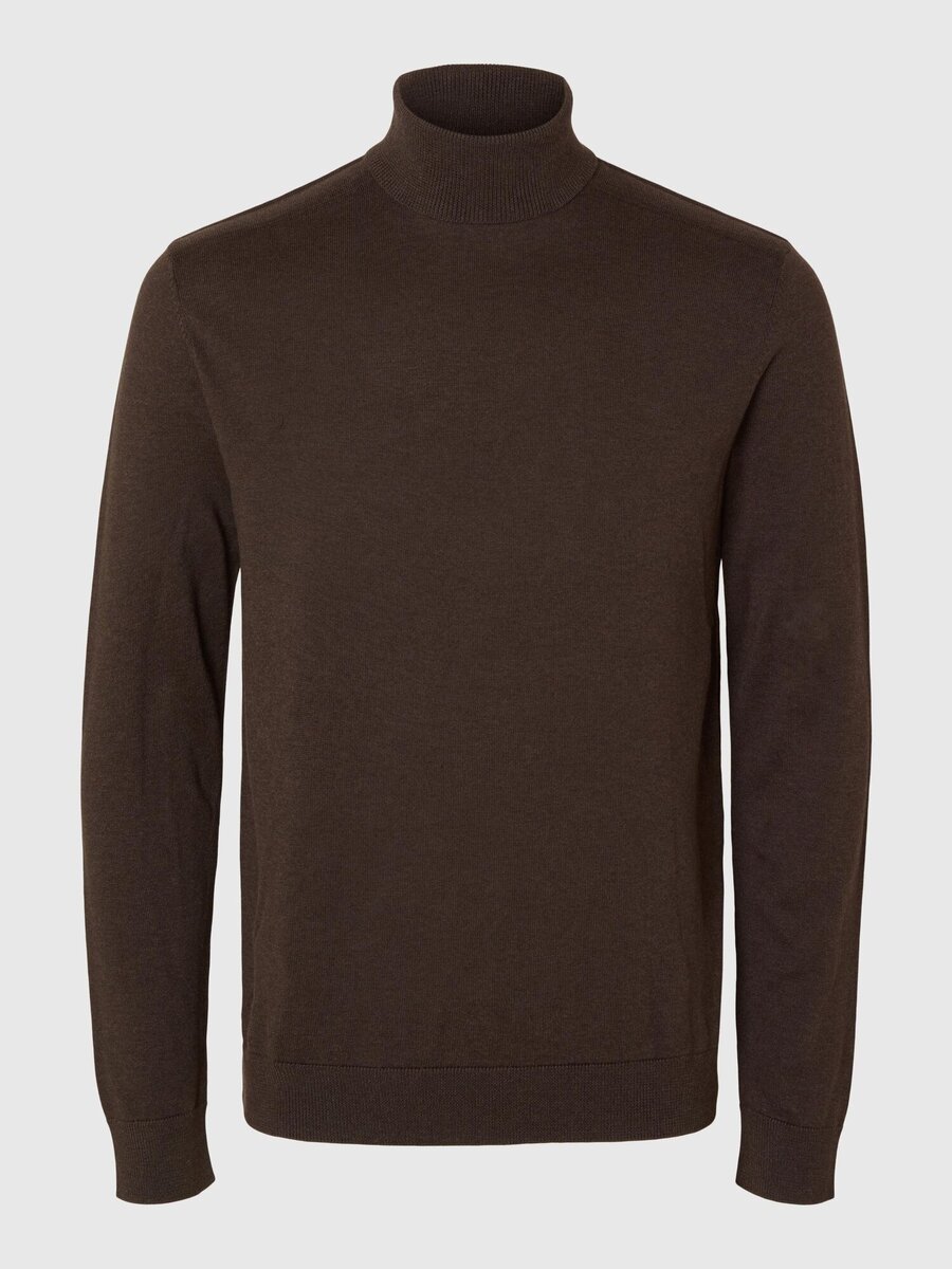 Pull van het merk Selected in het Bruin