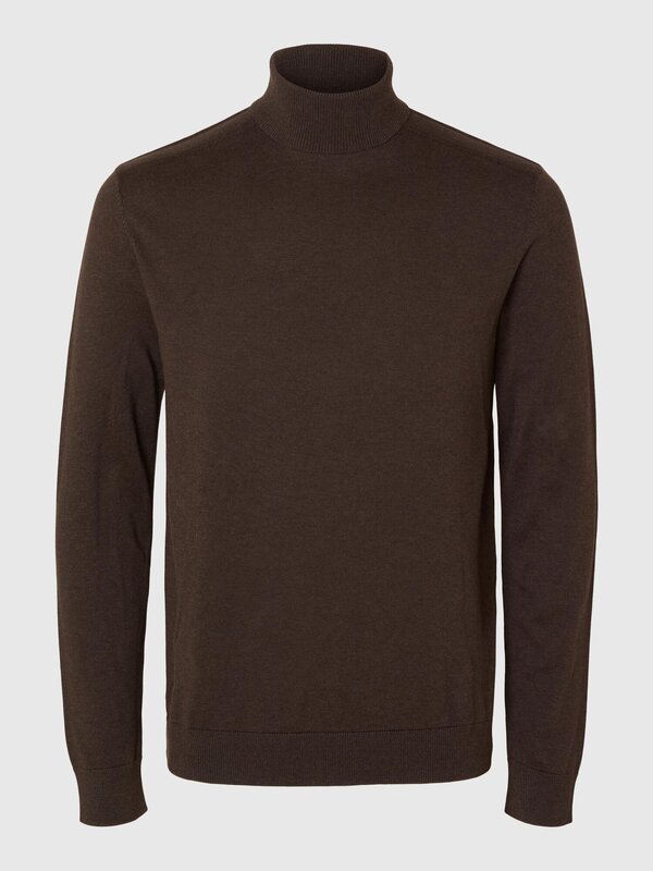 Pull van het merk Selected in het Bruin