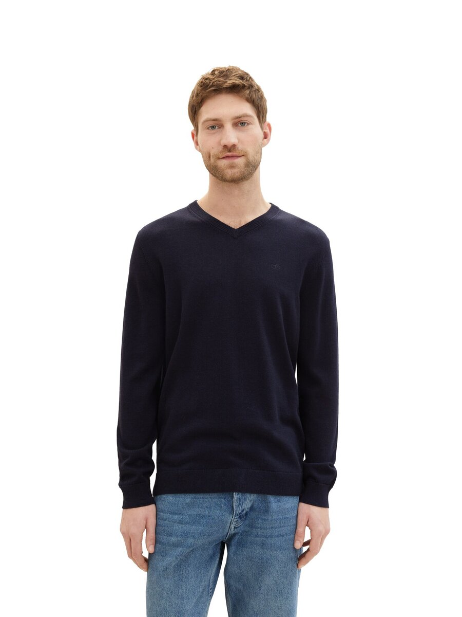 Pull van het merk Tom Tailor in het Marine