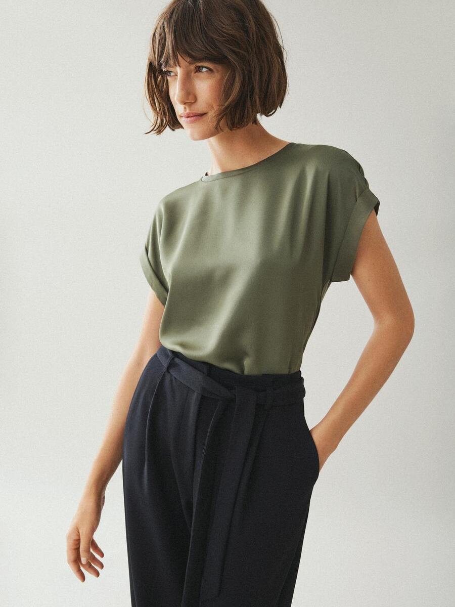 T-shirt van het merk Vila in het Groen
