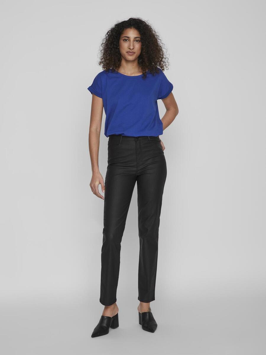 T-shirt van het merk Vila in het Blauw