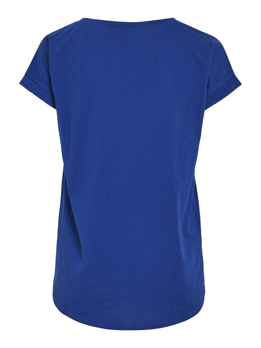 T-shirt van het merk Vila in het Blauw
