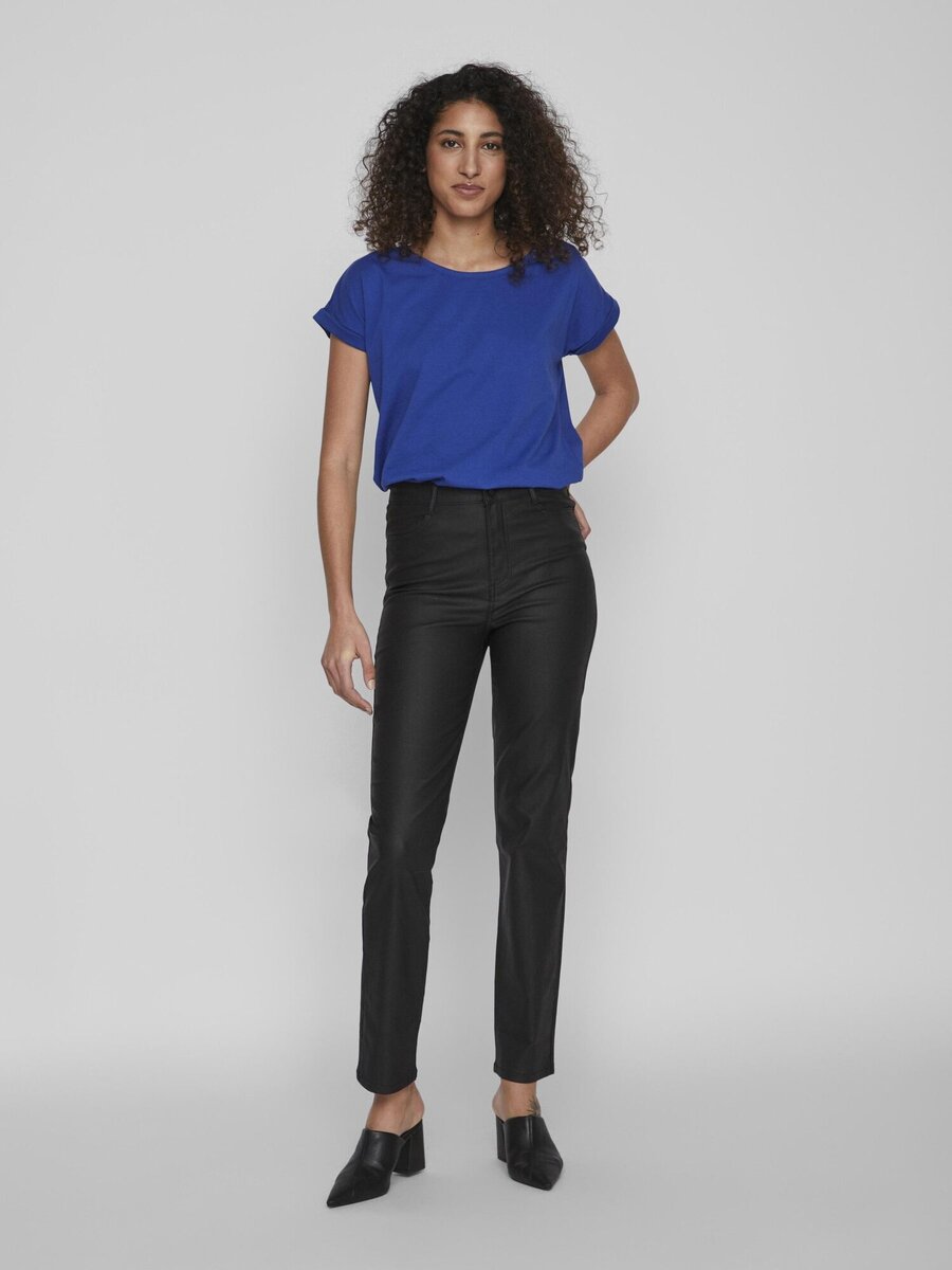 T-shirt van het merk Vila in het Blauw
