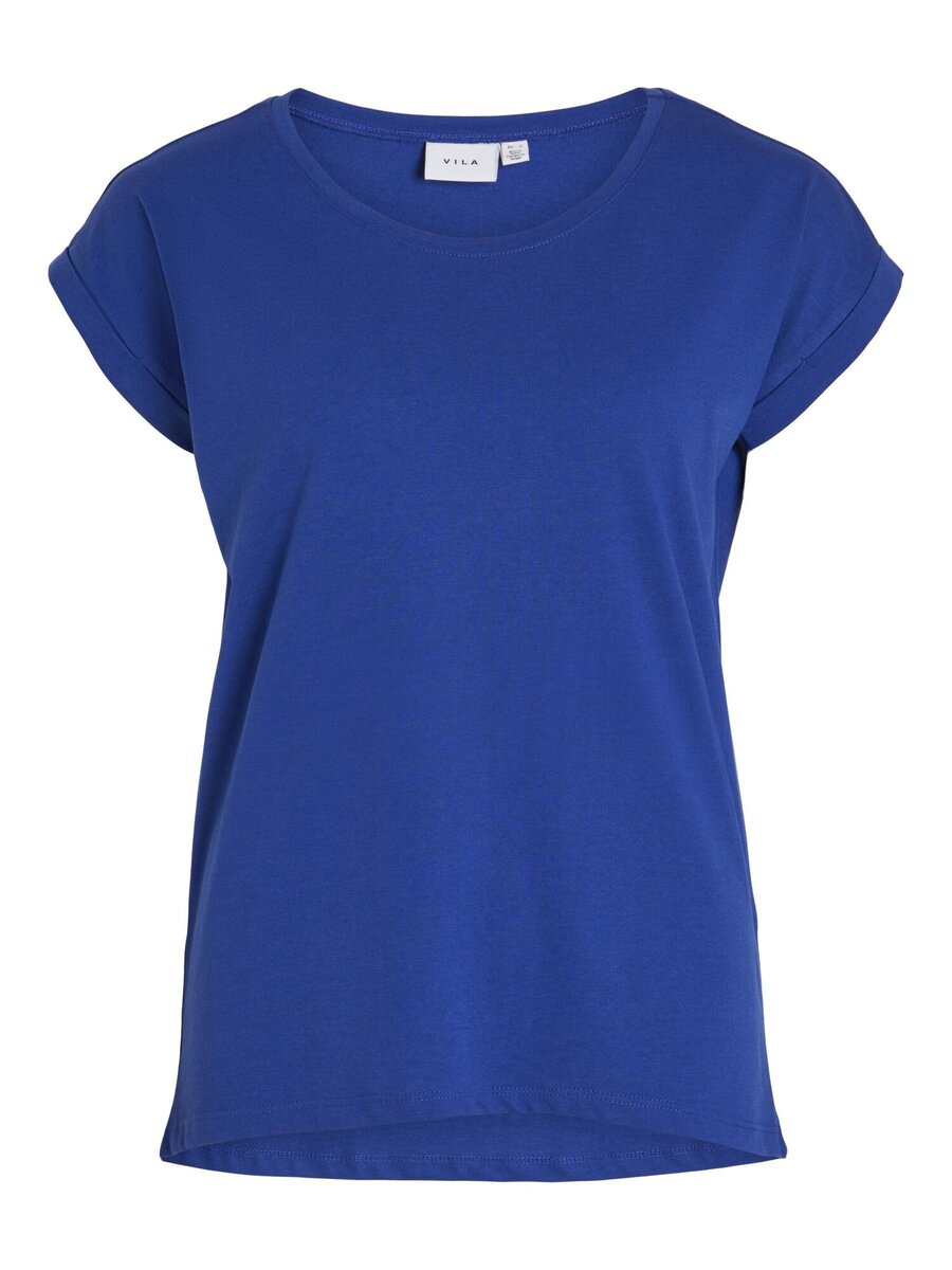 T-shirt van het merk Vila in het Blauw