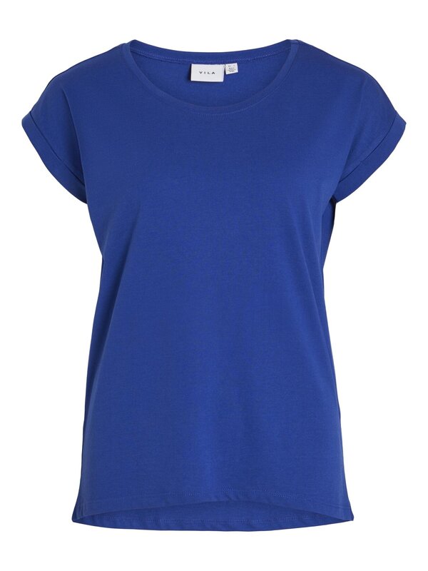 T-shirt van het merk Vila in het Blauw