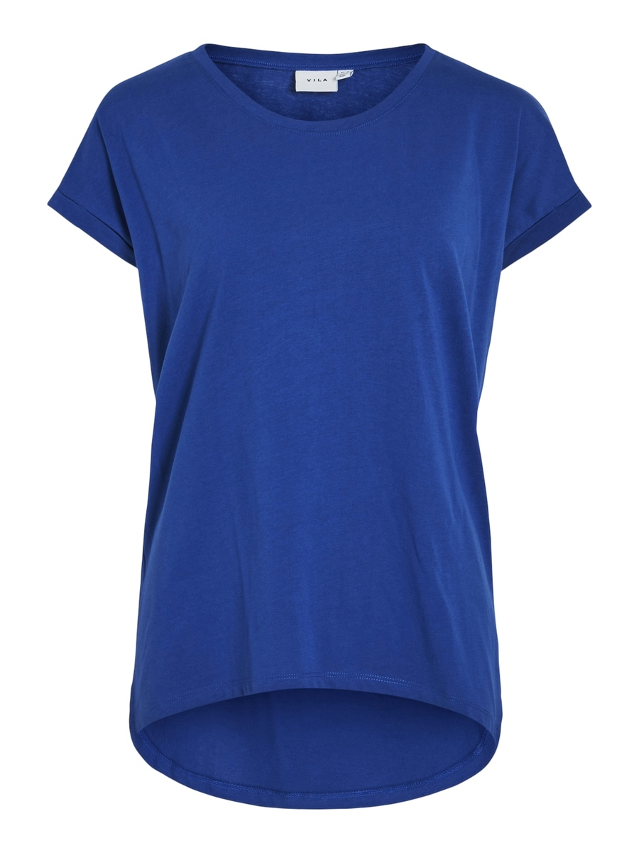 T-shirt van het merk Vila in het Blauw