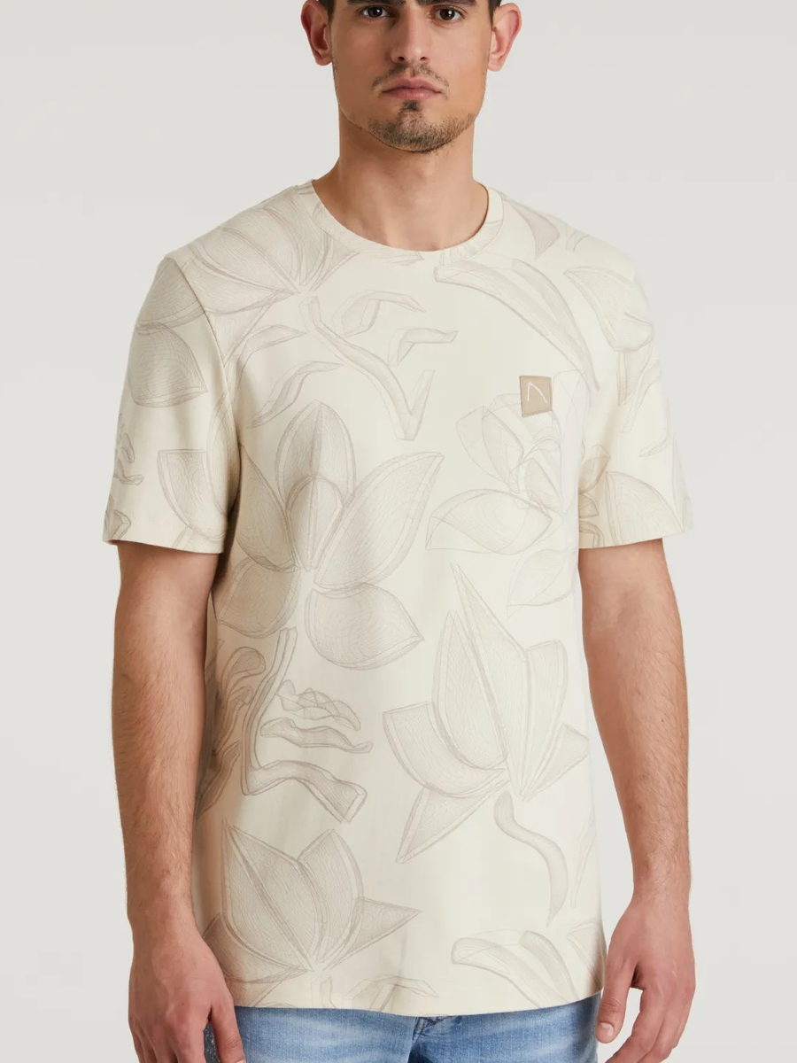 T-shirt van het merk Chasin' in het Ecru