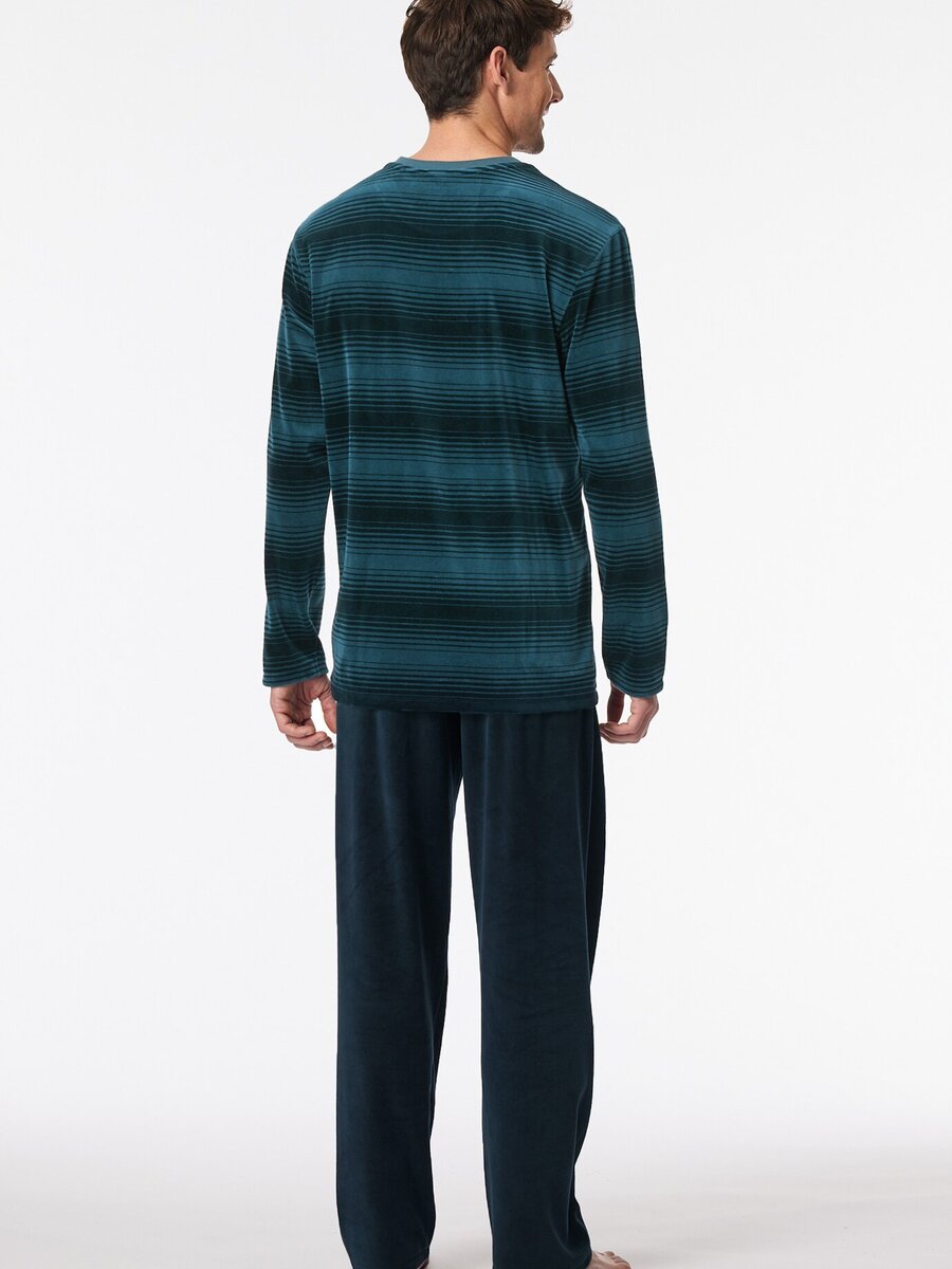 Pyjama van het merk Schiesser in het Blauw
