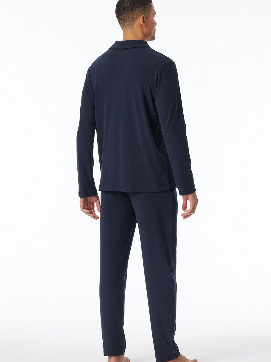 Pyjama van het merk Schiesser in het Blauw
