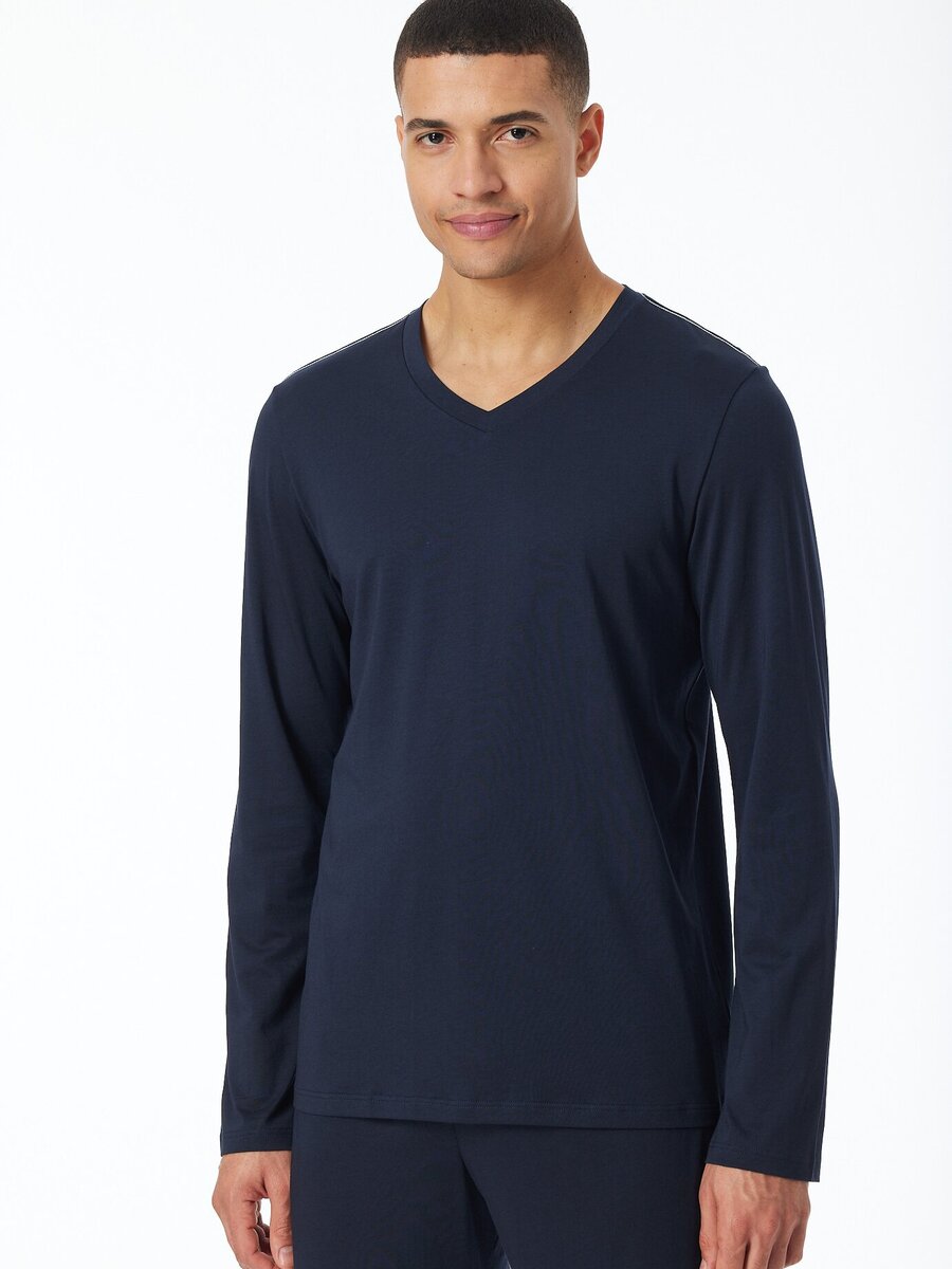 T-shirt van het merk Schiesser in het Blauw