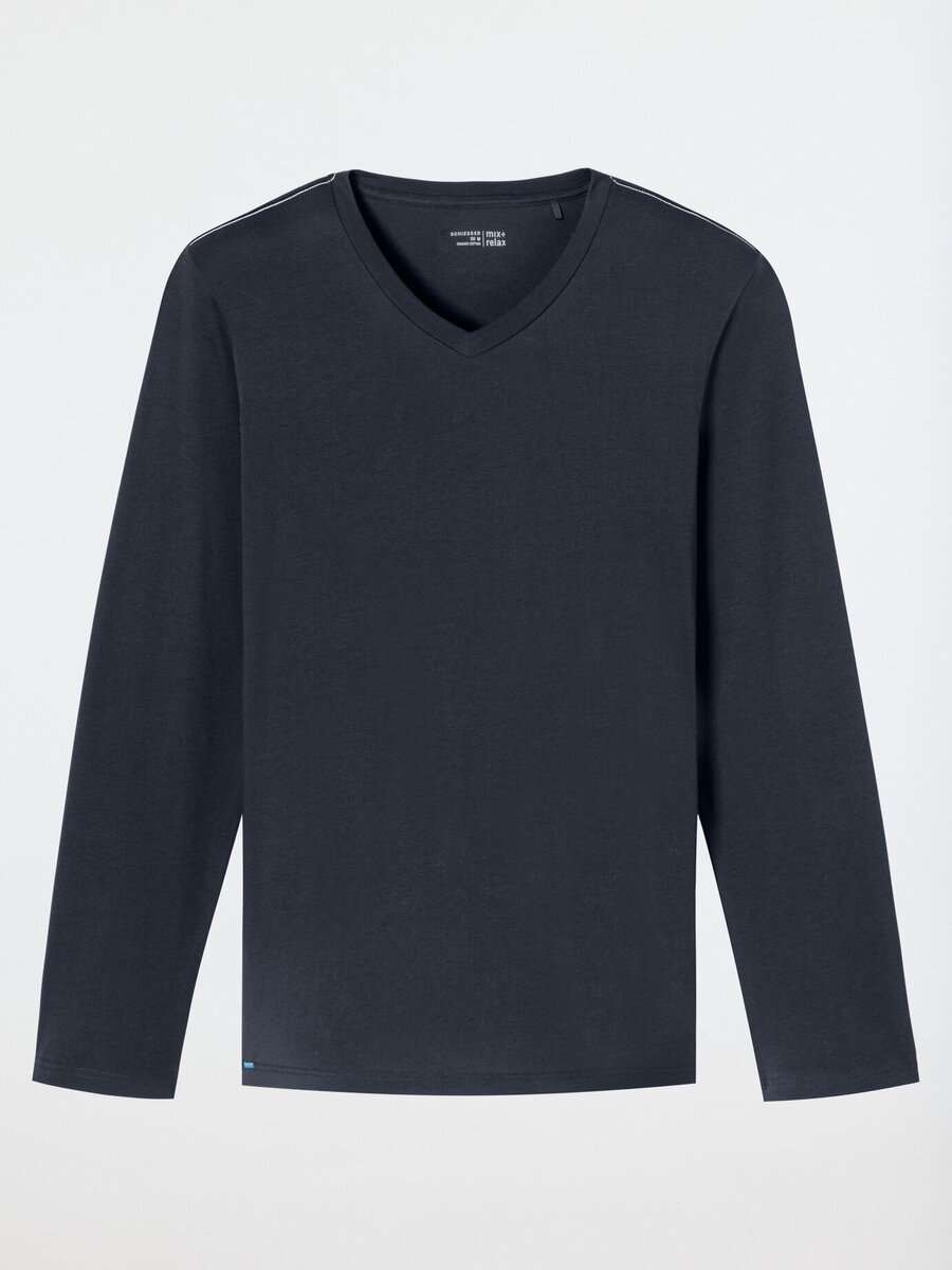 T-shirt van het merk Schiesser in het Blauw