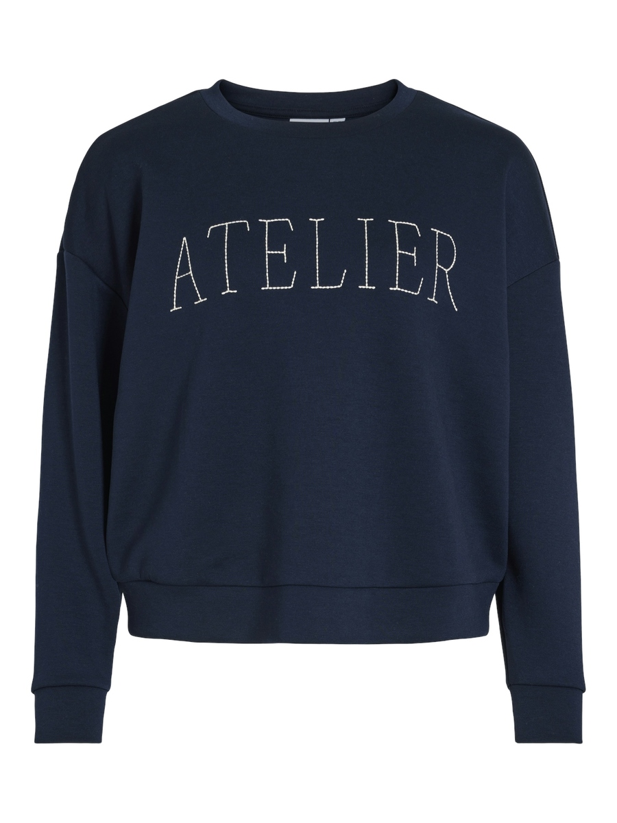 T-shirt van het merk Vila in het Blauw