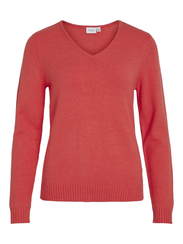 Pull van het merk Vila in het Rood