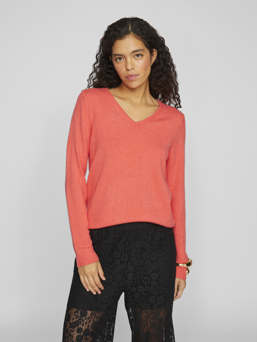 Pull van het merk Vila in het Rood