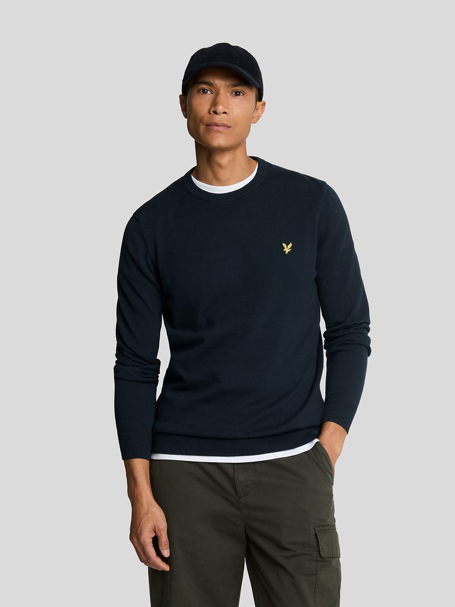 Pull van het merk Lyle & Scott in het Marine