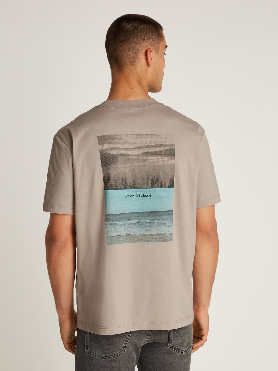 T-shirt van het merk Calvin Klein in het Beige