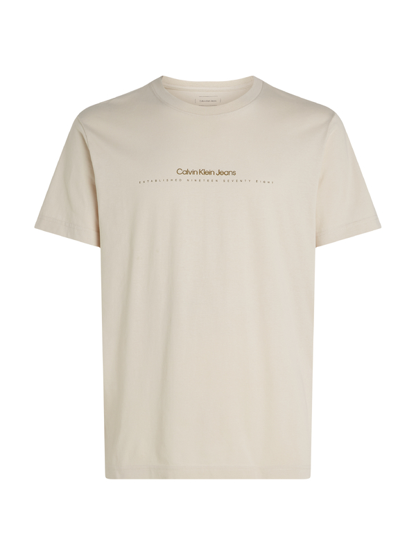 T-shirt van het merk Calvin Klein in het Beige