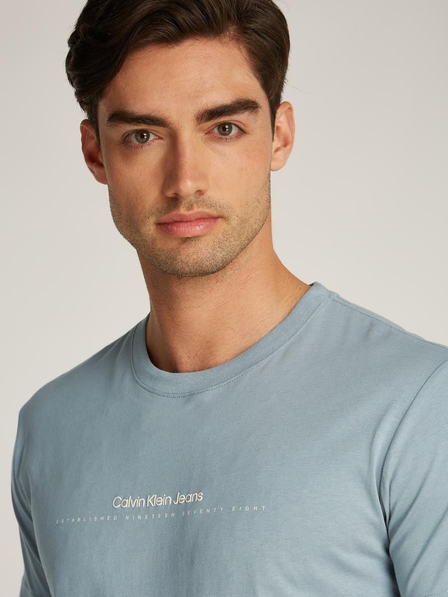 T-shirt van het merk Calvin Klein in het Blauw
