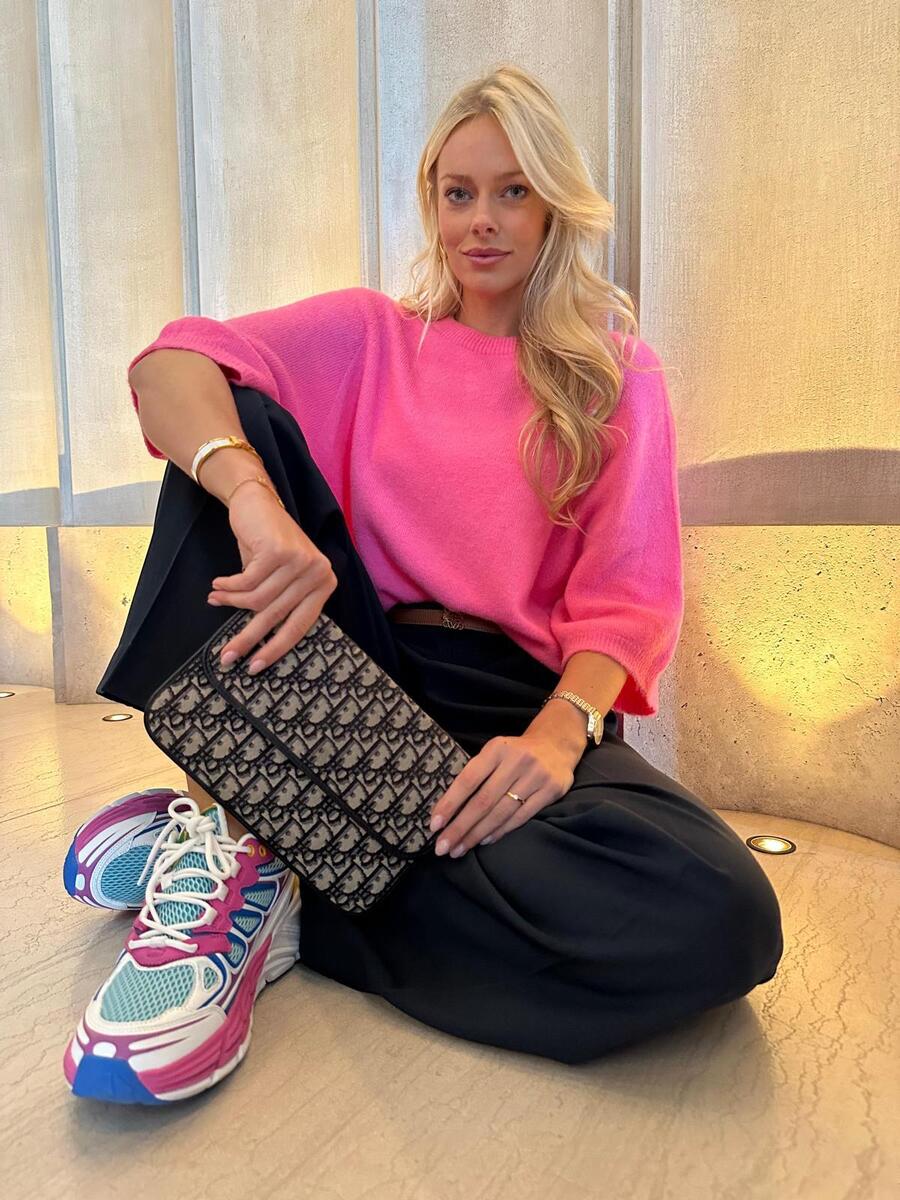 Pull van het merk Mei-li in het Roze